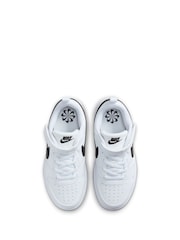 Nike White/Black Junior Court Borough Low Recraft Trainers - Image 7 of 11