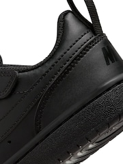 Черный - Детские низкие кроссовки Nike Court Borough Recraft - Изображение 11 из 12