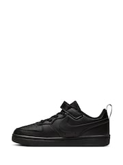 Черный - Детские низкие кроссовки Nike Court Borough Recraft - Изображение 5 из 12