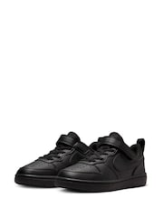 Черный - Детские низкие кроссовки Nike Court Borough Recraft - Изображение 6 из 12