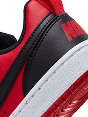 Nike Red/Black Youth Court Borough Low Recraft Trainers - Image 10 of 10