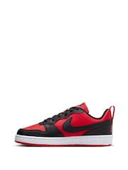 Nike Red/Black Youth Court Borough Low Recraft Trainers - Image 4 of 10