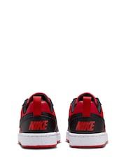 Nike Red/Black Youth Court Borough Low Recraft Trainers - Image 6 of 10