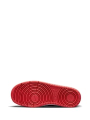 Nike Red/Black Youth Court Borough Low Recraft Trainers - Image 8 of 10