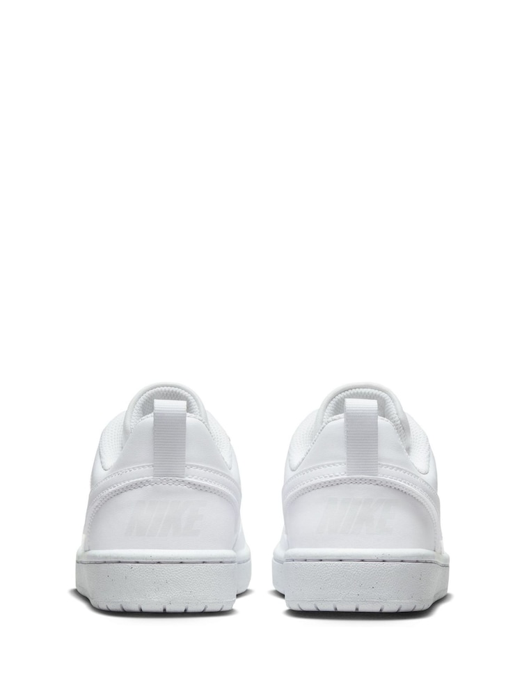 Nike White Youth Court Borough Low Recraft Trainers - Image 6 of 10