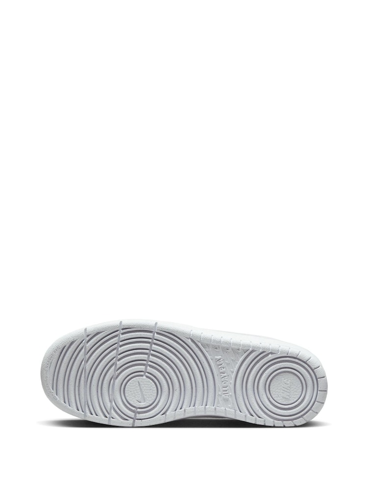 Nike White Youth Court Borough Low Recraft Trainers - Image 7 of 10