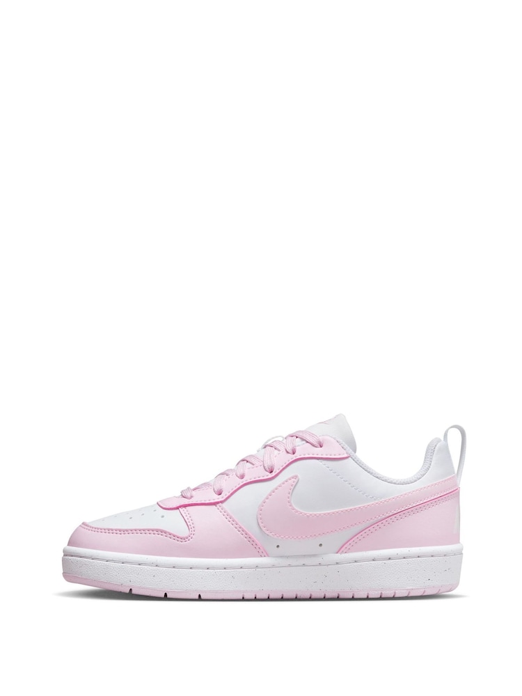 Wit/roze - Nike Youth Court Borough Low Recraft sneakers - Image 4 of 11