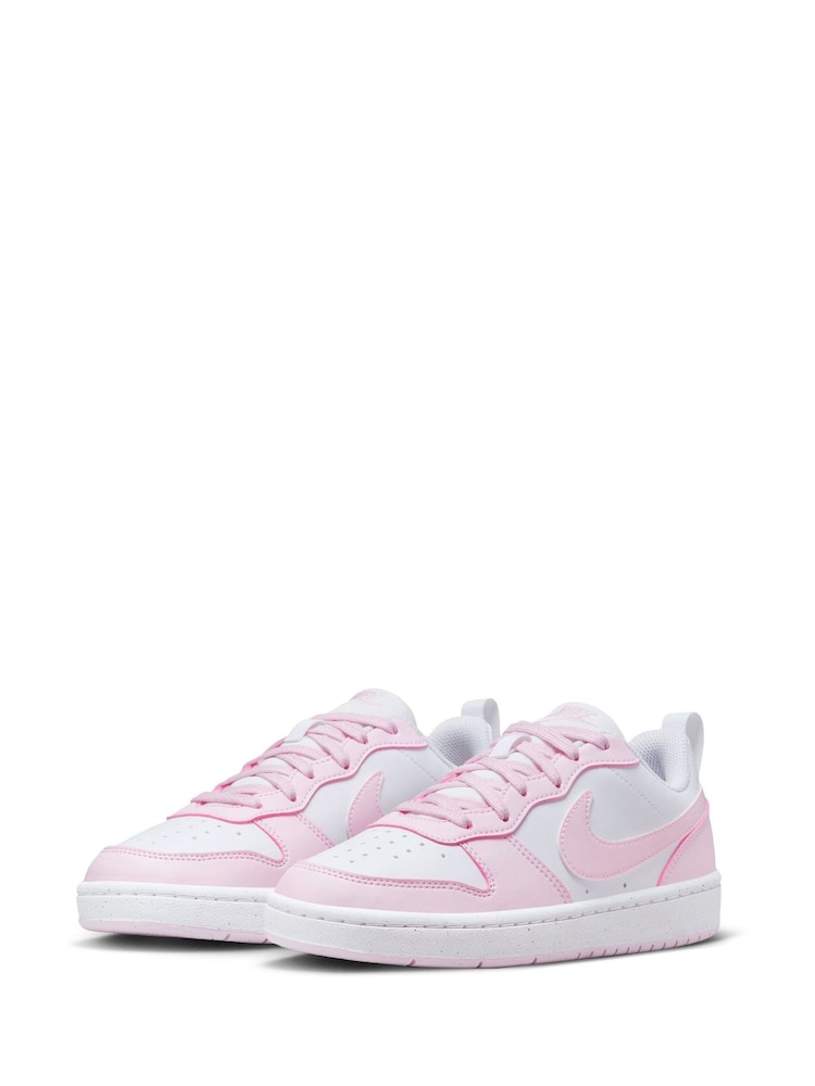 Wit/roze - Nike Youth Court Borough Low Recraft sneakers - Image 5 of 11