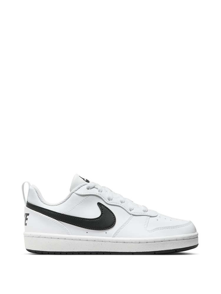 Белый/черный - низкие кроссовки для подростков Nike Court Borough Recraft - Image 1 of 10
