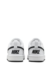 Белый/черный - низкие кроссовки для подростков Nike Court Borough Recraft - Image 6 of 10