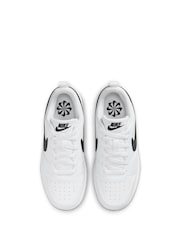 Белый/черный - низкие кроссовки для подростков Nike Court Borough Recraft - Image 7 of 10