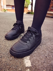 Nike Black Youth Court Borough Low Recraft Trainers - Image 1 of 16