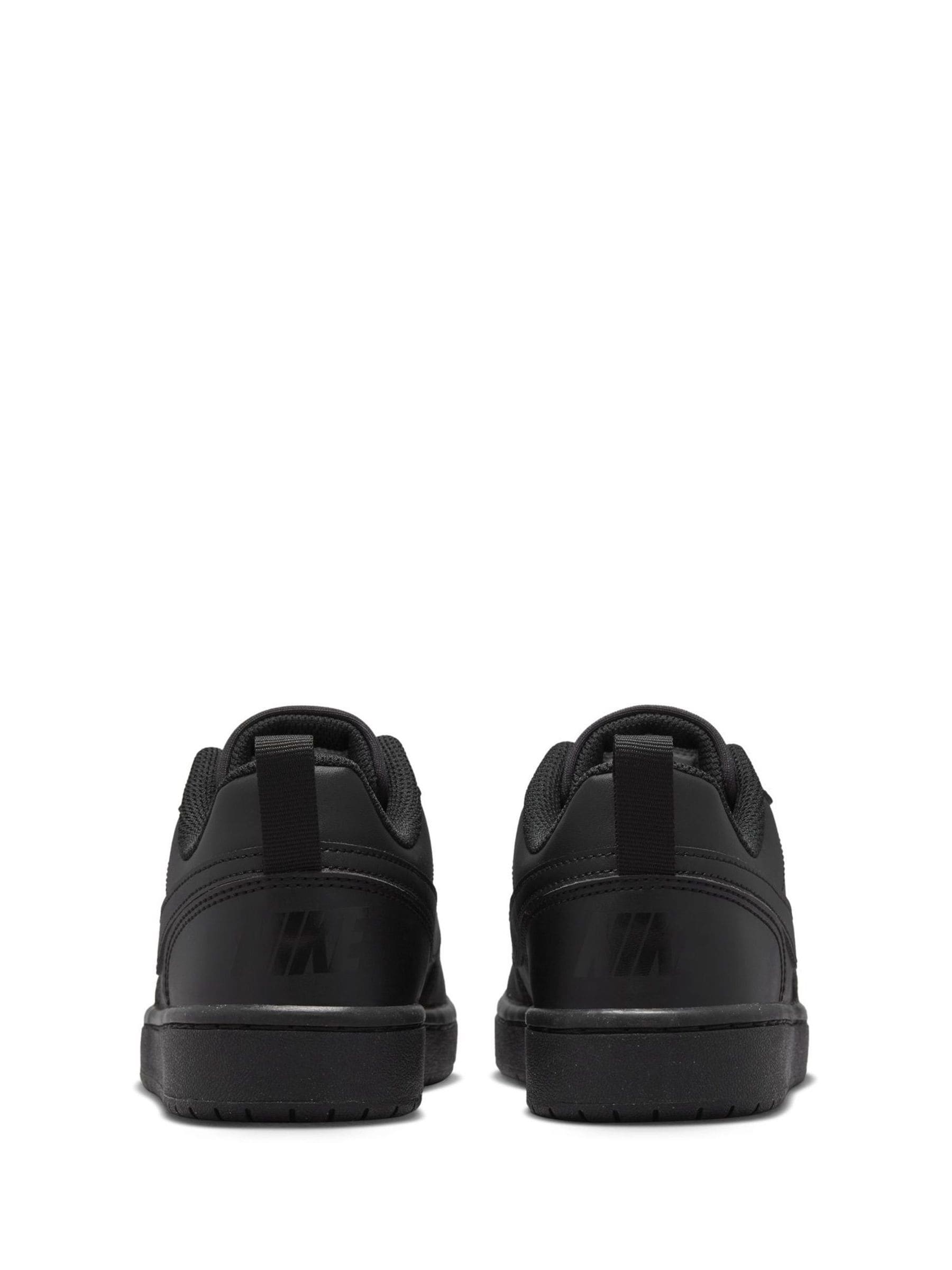 nike black court borough low