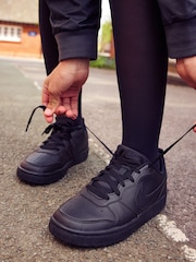 Nike Black Youth Court Borough Low Recraft Trainers - Image 4 of 16
