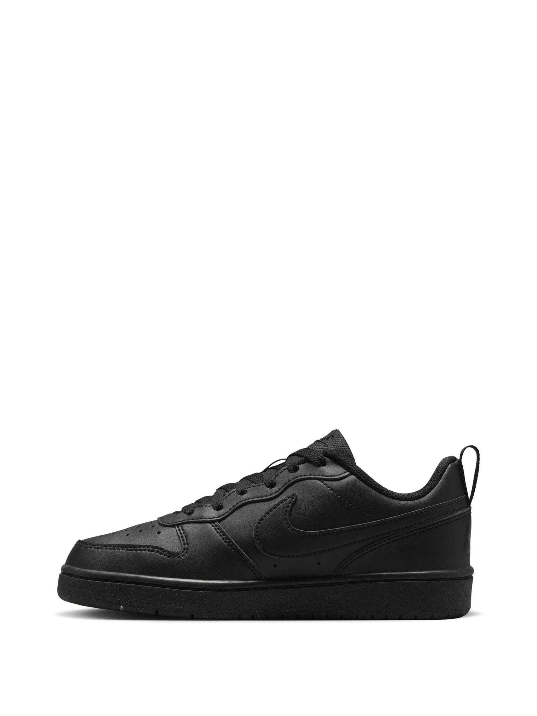 nike black court borough low sneakers