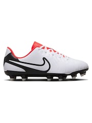 Nike White Kids Tiempo Legend 10 Club Multi Ground Football Boots - Image 1 of 11