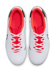 Nike White Kids Tiempo Legend 10 Club Multi Ground Football Boots - Image 7 of 11