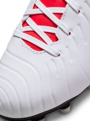 Nike White Kids Tiempo Legend 10 Club Multi Ground Football Boots - Image 9 of 11