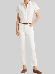 Lauren Ralph Lauren Broono Button Front Linen Shirt - Image 5 of 10