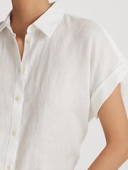 Lauren Ralph Lauren Broono Button Front Linen Shirt - Image 8 of 10