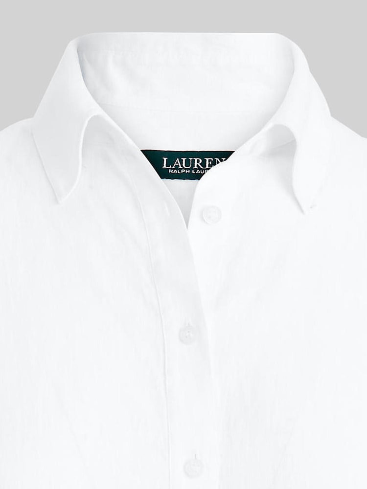 Lauren Ralph Lauren Broono Button Front Linen Shirt - Image 10 of 10