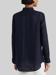 Lauren Ralph Lauren Karrie Long Sleeve Linen Shirt - Image 3 of 9