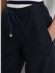 Lauren Ralph Lauren White Jovon 100% Linen Wide-Leg Trousers - Image 5 of 6