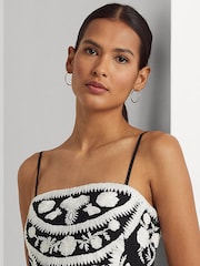 Lauren Ralph Lauren Daphina Black Embroidered Top - Image 5 of 5