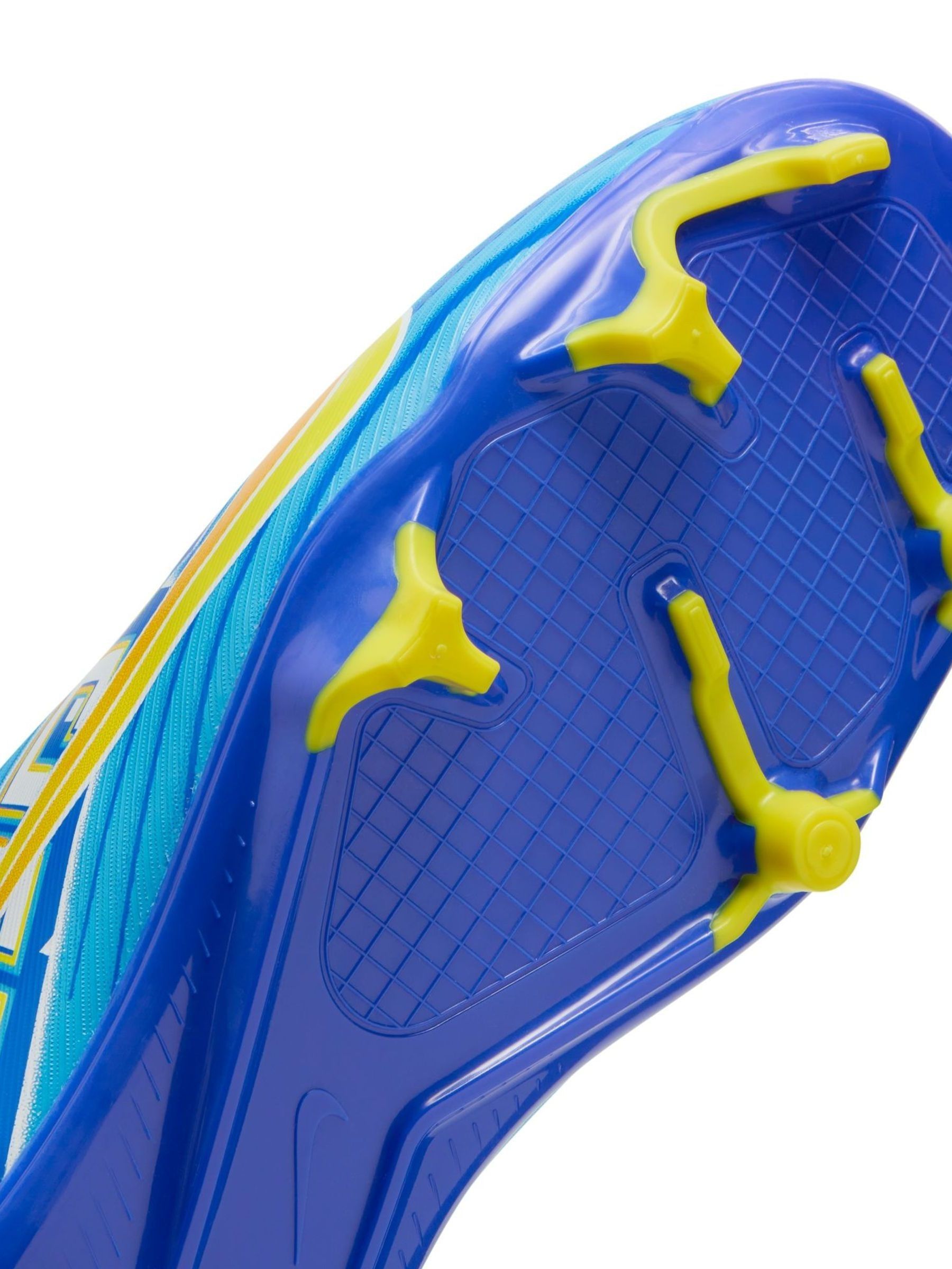 Buy Nike Blue Jr. Mercurial Zoom Vapor 15 Kylian Mbappe Firm Ground Football Boots from Next Luxembourg