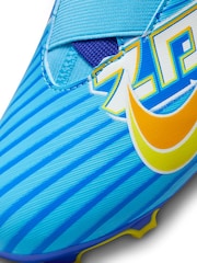 Nike Blue Jr. Mercurial Zoom Vapor 15 Kylian Mbappe Firm Ground Football Boots - Image 5 of 13
