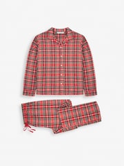 JoJo Maman Bébé Red Men's Tartan Pyjama Set - Image 1 of 6