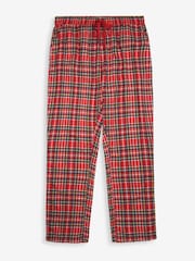 JoJo Maman Bébé Red Men's Tartan Pyjama Set - Image 4 of 6