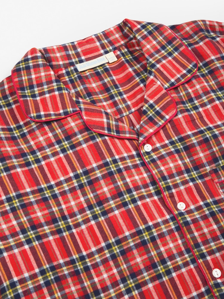 JoJo Maman Bébé Red Men's Tartan Pyjama Set - Image 5 of 6