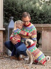 JoJo Maman Bébé Multi Mens Christmas Fair Isle Pattern Jumper - Image 1 of 5