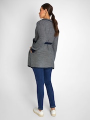 JoJo Maman Bébé Navy Blue Drape Maternity & Nursing Cardigan - Image 4 of 4