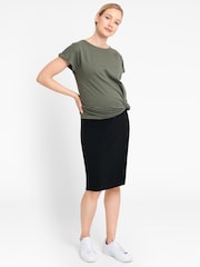 JoJo Maman Bébé Black Tailored Maternity Pencil Skirt - Image 3 of 4