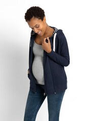 JoJo Maman Bébé Navy Blue 3-in-1 Hoodie with Baby Carrier Panel - Image 3 of 4