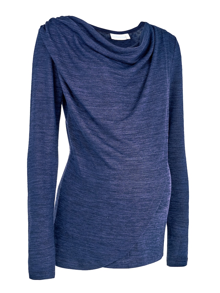 JoJo Maman Bébé Navy Cowl Neck Nursing Top - Image 5 of 5