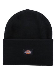 Dickies Black Acrylic Cuffed Beanie Hat - Image 1 of 2