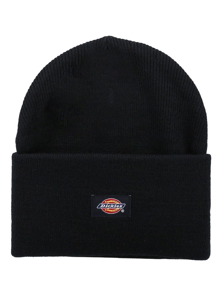 Dickies Black Acrylic Cuffed Beanie Hat - Image 1 of 2