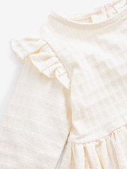 Bela - ovratnik Frill Textured bluze (3mths-7yrs) - Slika 7 iz 7