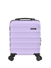 Cabin Max Purple Anode Four Wheel Carry On Easyjet Sized Underseat 45cm Suitcase - Image 1 of 7