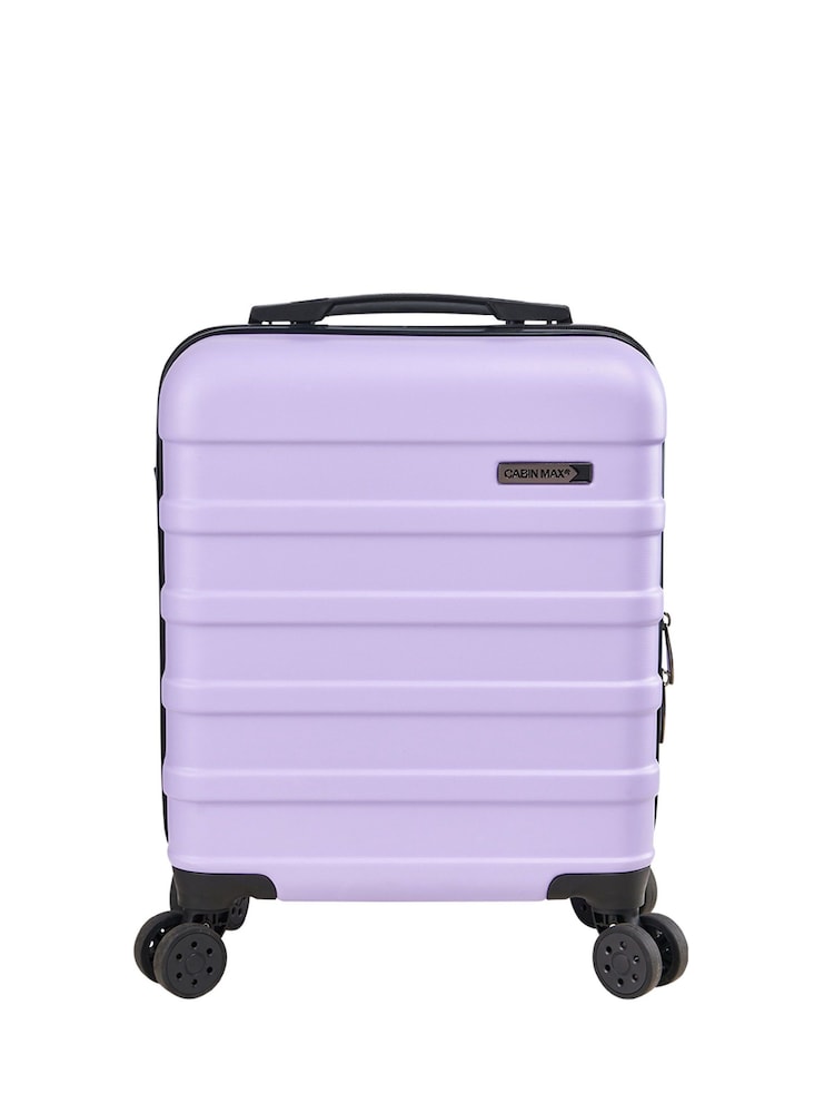 Cabin Max Purple Anode Four Wheel Carry On Easyjet Sized Underseat 45cm Suitcase - Image 1 of 7