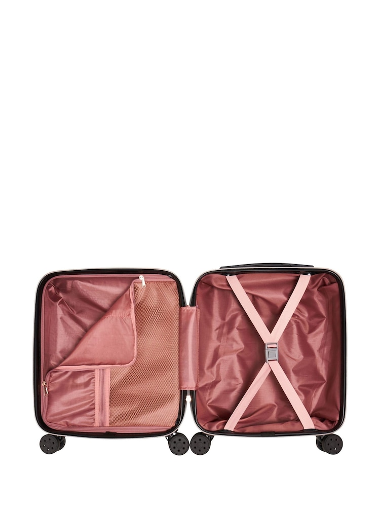 Zwart/roze - Cabin Max Anode Four Wheel Carry On Easyjet Sized Underseat 45 cm koffer - Image 6 of 8
