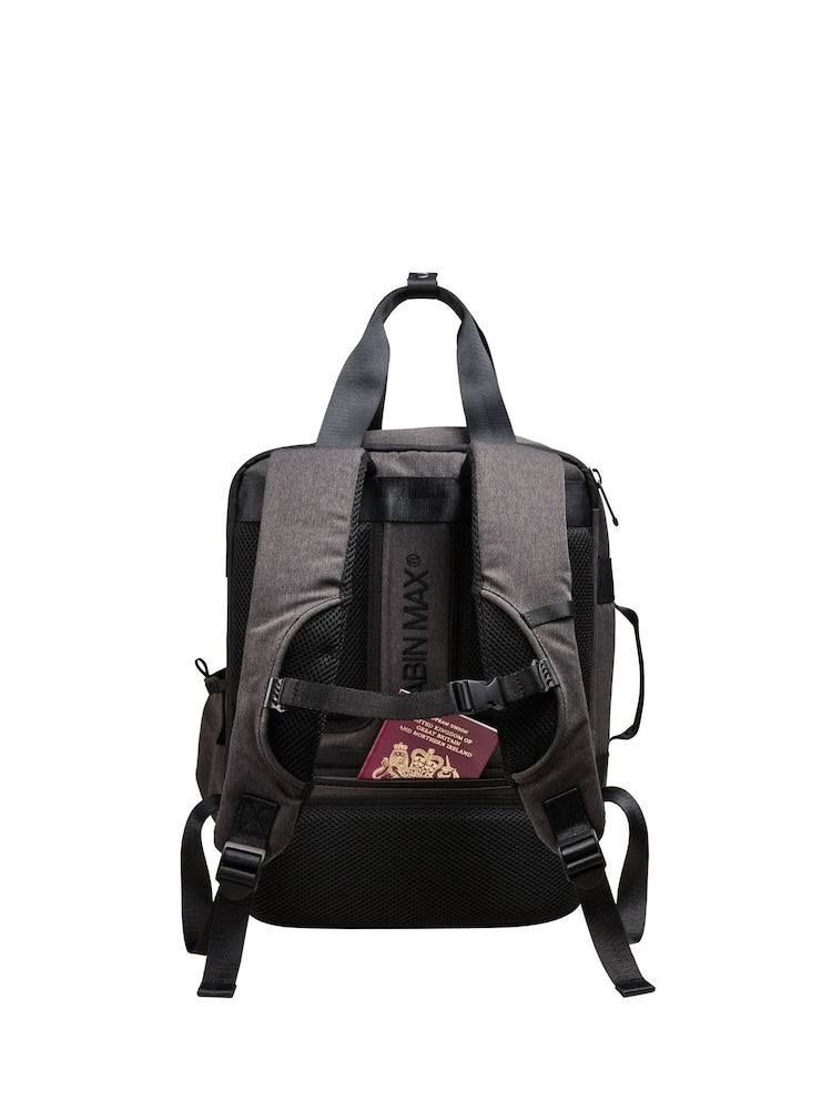 Cabin Max Grey Memphis 24 Litre 40cm Travel Backpack - Image 2 of 10