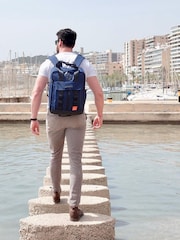 Cabin Max Blue Memphis 24 Litre 40cm Travel Backpack - Image 1 of 7