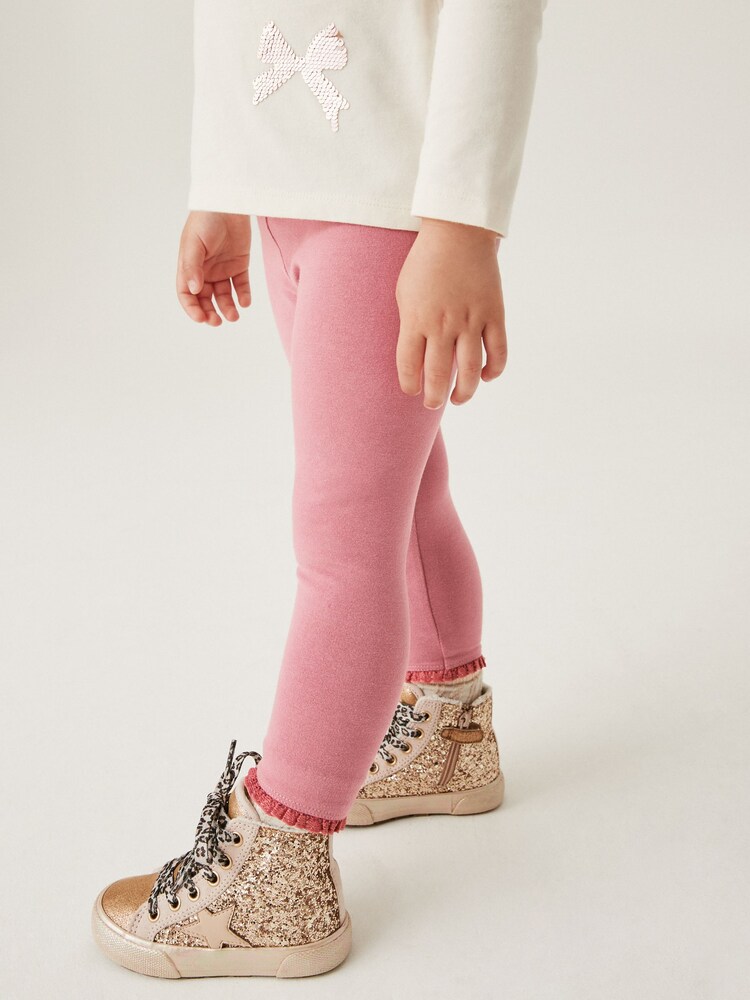 Rose Pink Basic Leggings (3mths-7yrs) - Image 1 of 5 Rose Pink Basic Leggings (3mths-7yrs) - Image 1 of 5