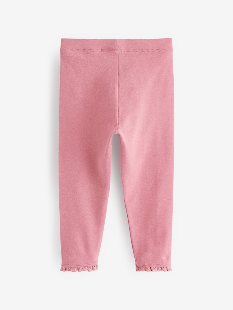 Rose Pink Basic Leggings (3mths-7yrs) - Image 5 of 5 Rose Pink Basic Leggings (3mths-7yrs) - Image 5 of 5