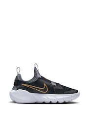 Nike Black/Gold Flex Runner 2 Junior Trainers - Image 3 of 10