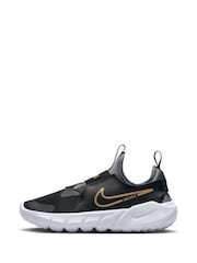 Nike Black/Gold Flex Runner 2 Junior Trainers - Image 4 of 10
